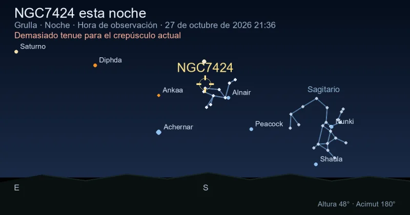 NGC7424 esta noche