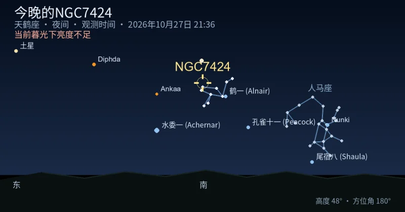今晚的NGC7424