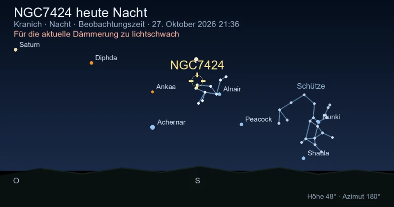NGC7424 heute Nacht