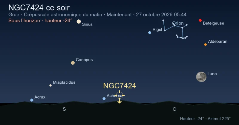 NGC7424 ce soir