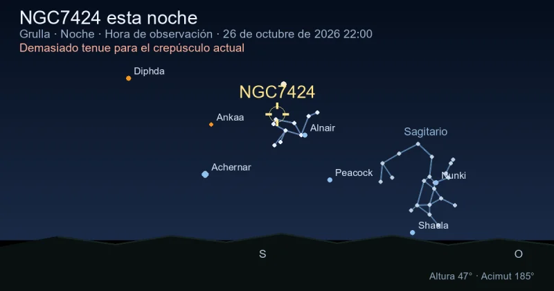 NGC7424 esta noche