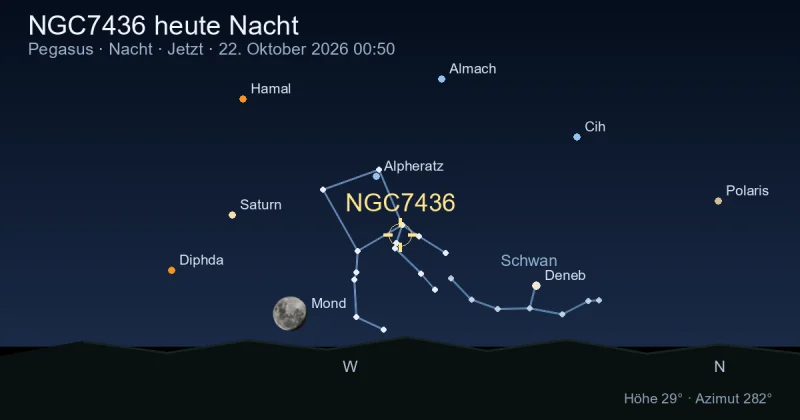 NGC7436 heute Nacht