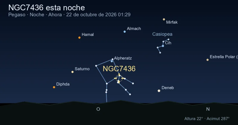 NGC7436 esta noche