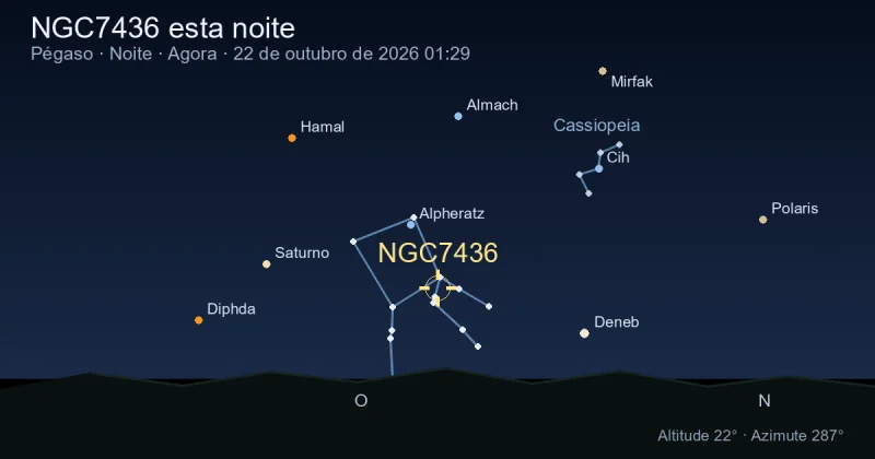 NGC7436 esta noite