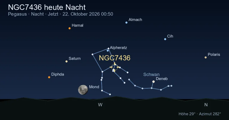 NGC7436 heute Nacht