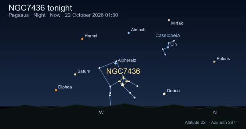 NGC7436 tonight