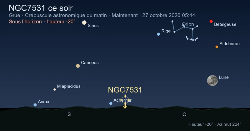 NGC7531 ce soir