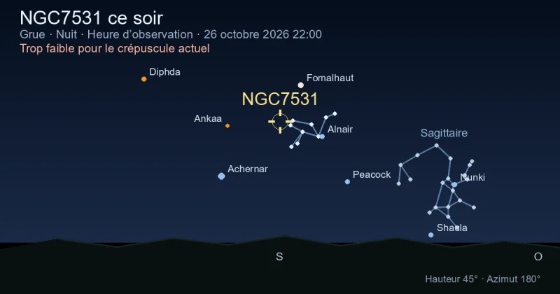 NGC7531 ce soir