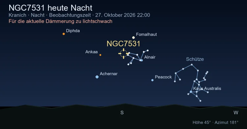 NGC7531 heute Nacht