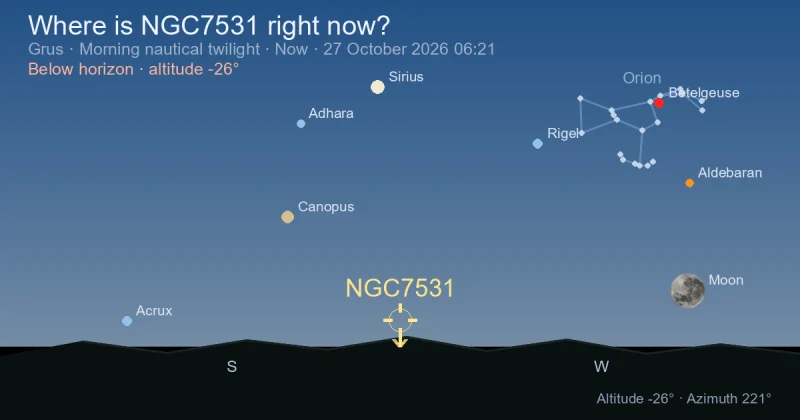 Where is NGC7531 right now?