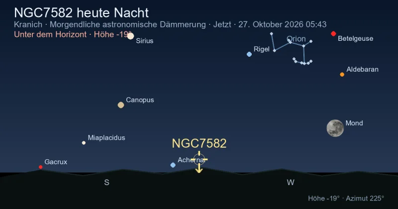 NGC7582 heute Nacht