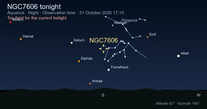 NGC7606 tonight