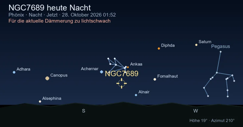 NGC7689 heute Nacht