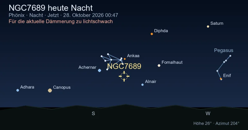 NGC7689 heute Nacht