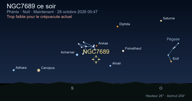 NGC7689 ce soir