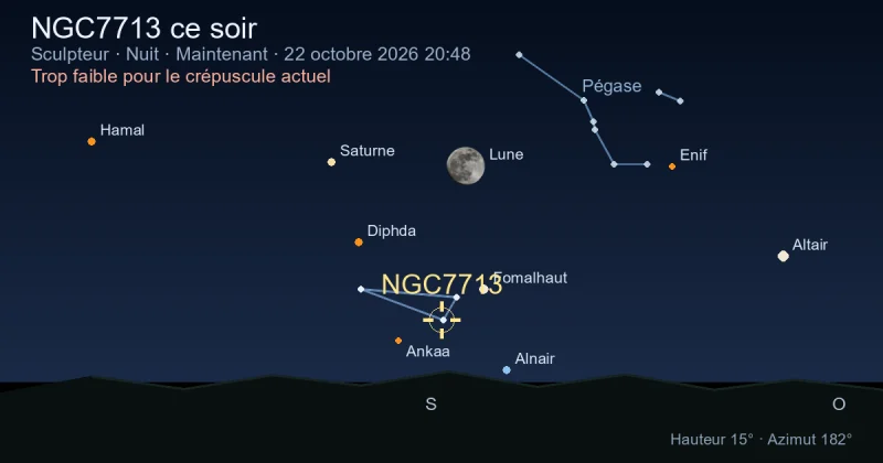 NGC7713 ce soir