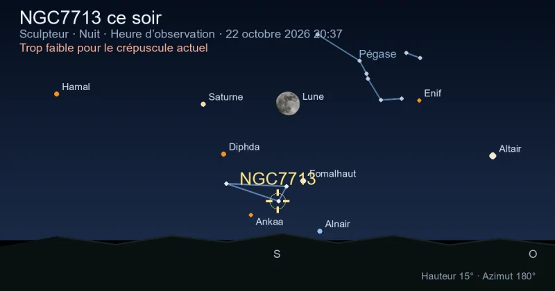 NGC7713 ce soir