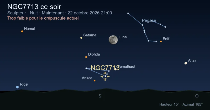 NGC7713 ce soir