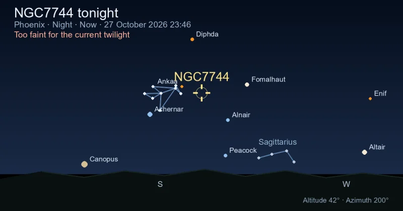 NGC7744 tonight