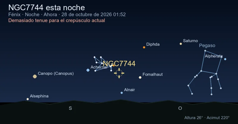 NGC7744 esta noche