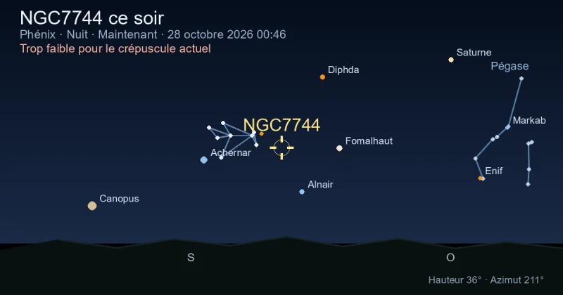 NGC7744 ce soir