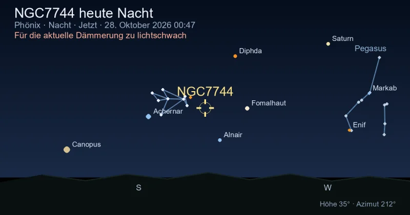 NGC7744 heute Nacht