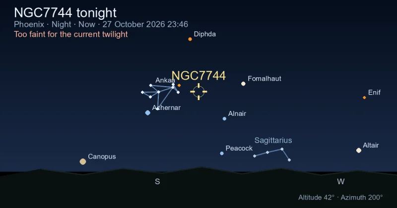 NGC7744 tonight
