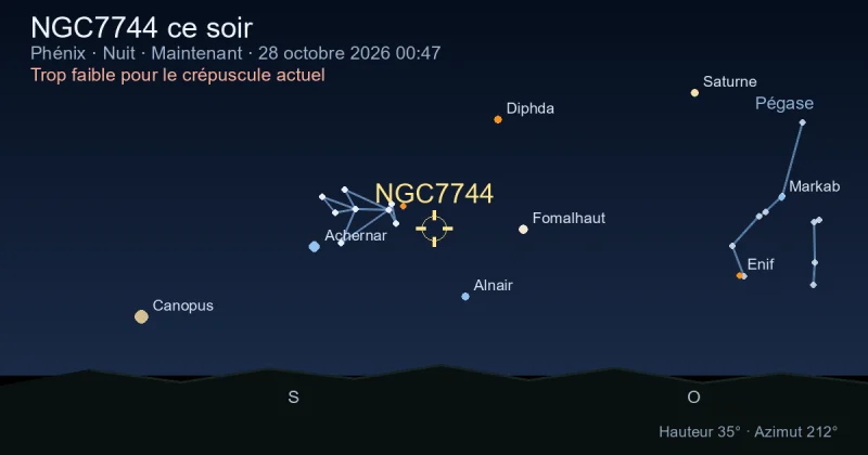NGC7744 ce soir
