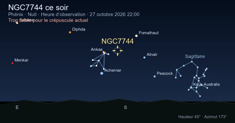 NGC7744 ce soir
