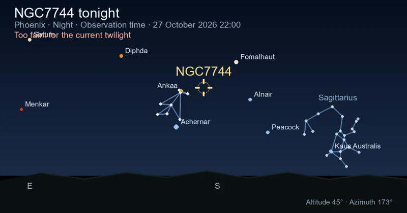 NGC7744 tonight