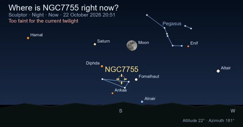 Where is NGC7755 right now?