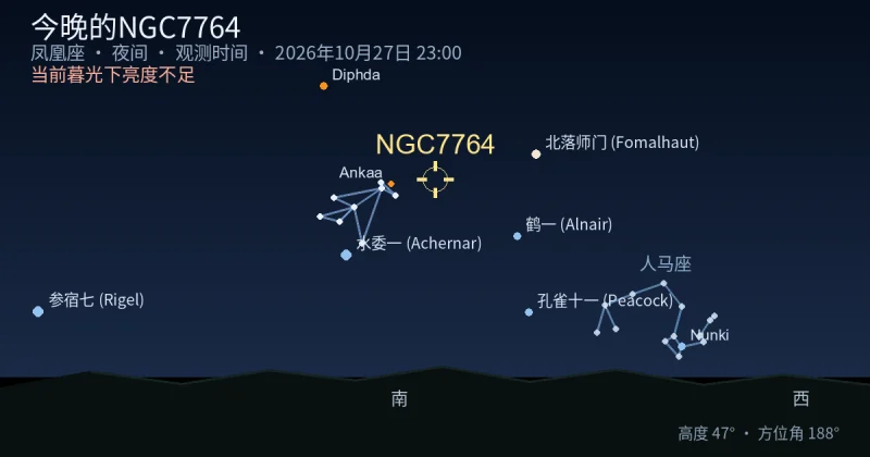 今晚的NGC7764