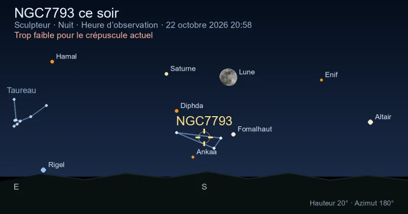 NGC7793 ce soir