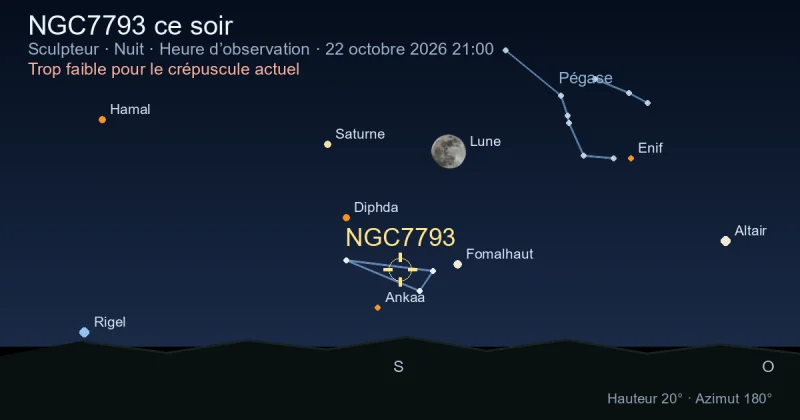 NGC7793 ce soir