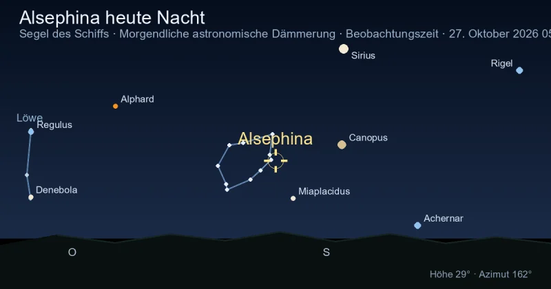 Alsephina heute Nacht