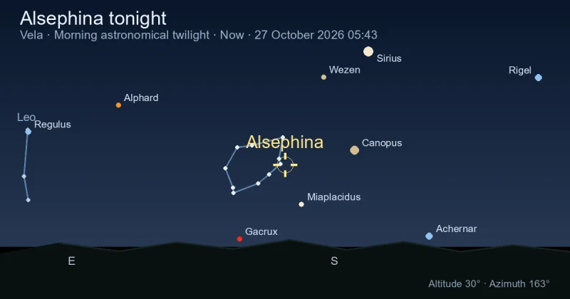Alsephina tonight