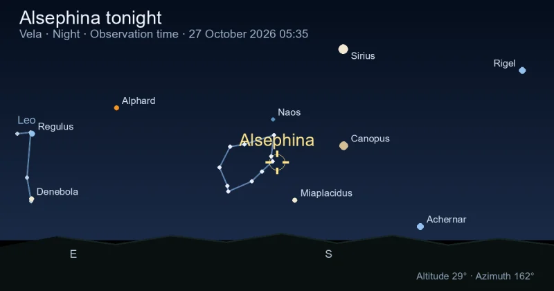 Alsephina tonight