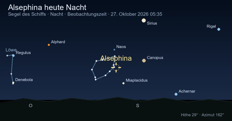 Alsephina heute Nacht