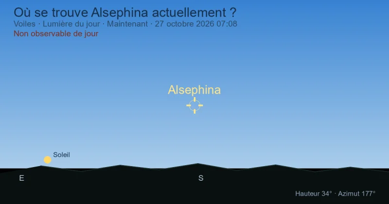 Où se trouve Alsephina actuellement ?