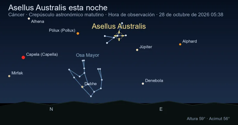 Asellus Australis esta noche