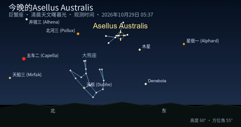 今晚的Asellus Australis