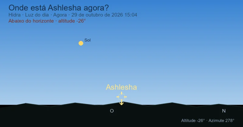 Onde está Ashlesha agora?