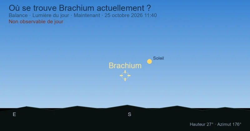 Où se trouve Brachium actuellement ?