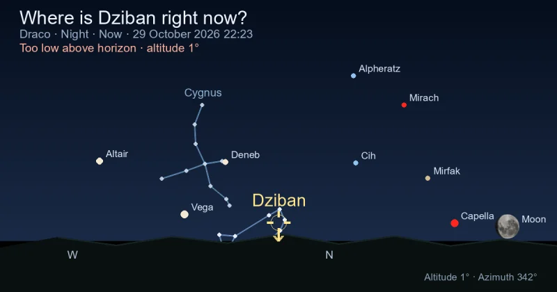 Where is Dziban right now?