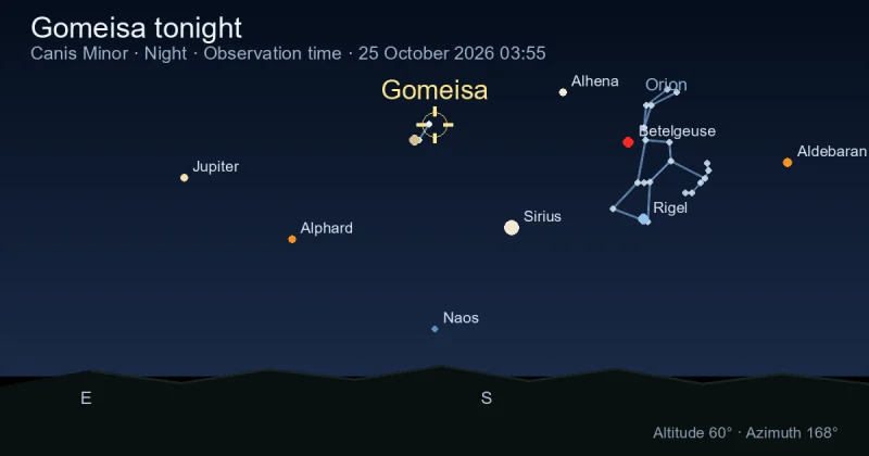 Gomeisa tonight