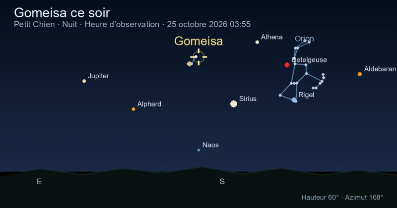 Gomeisa ce soir