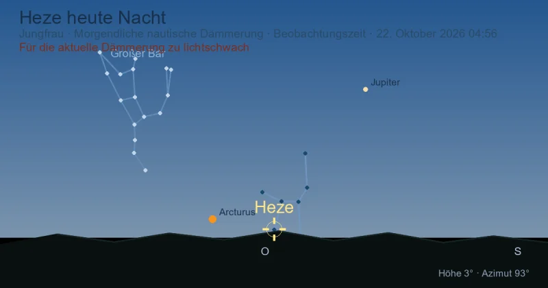 Heze heute Nacht