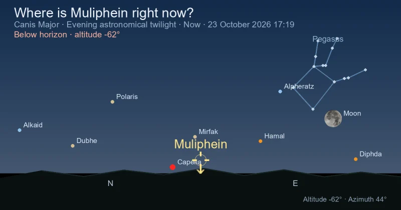 Where is Muliphein right now?