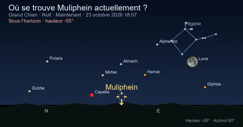 Où se trouve Muliphein actuellement ?
