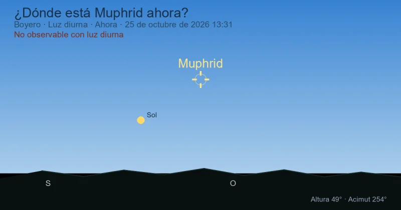 ¿Dónde está Muphrid ahora?